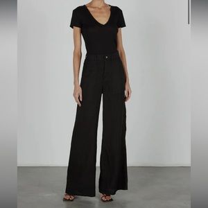 Enza Costa Wide Leg Linen Pants